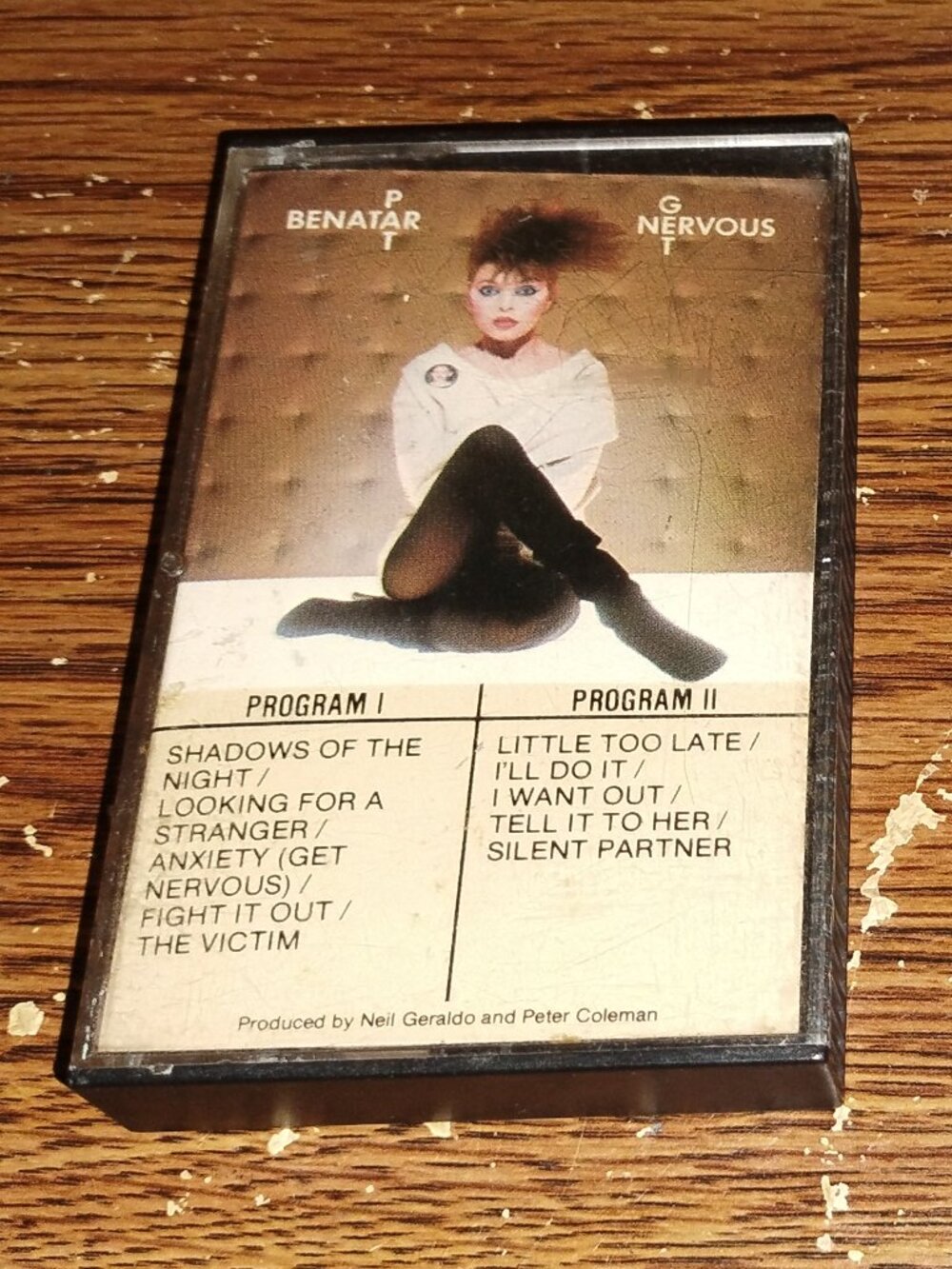 Pat Benatar - Get Nervous on cassette (Chrysalis Records, 1982)